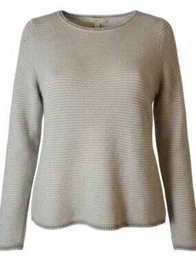 J crew Wool Blend Cream Color Pullover Sweater , Size XL